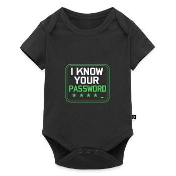 Cybersecurity Cyber Programmer Hacker - Baby Premium short-sleeve bodysuit - black - Front