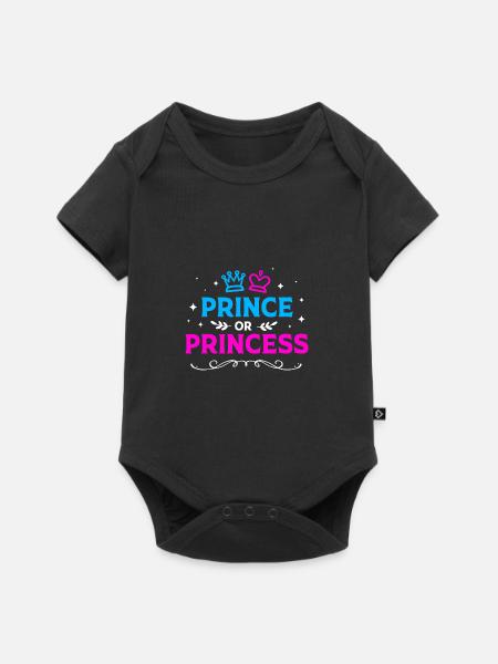 Gender Reveal Babyshower - Baby Premium Kurzarmbody - Schwarz