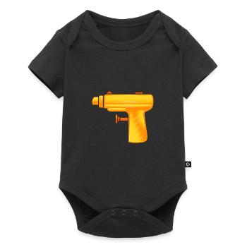 Water pistol - Baby Premium short-sleeve bodysuit - black - Front