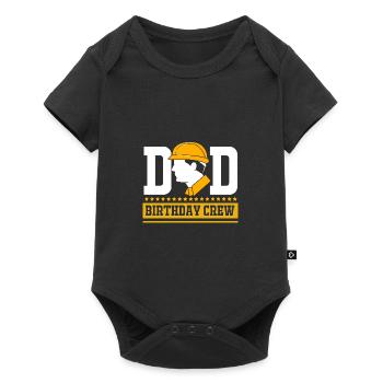 Children's birthday party construction site - Baby Premium short-sleeve bodysuit - black - Front