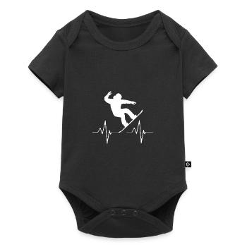 Snowboard Snowboard Vacances snowboard Snowboarders - Body à manches courtes Premium Bébé - noir - Devant