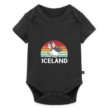 Papageientaucher Puffin - Baby Premium short-sleeve bodysuit - black - Front