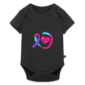 Thyroid cancer - Baby Premium short-sleeve bodysuit - black - Front