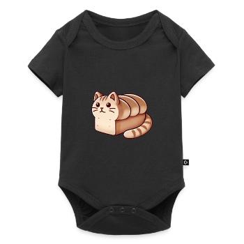 Cozy Cat Loaf Illustration - Baby Premium short-sleeve bodysuit - black - Front