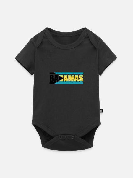 Bahamas - Baby Premium Kurzarmbody - Schwarz