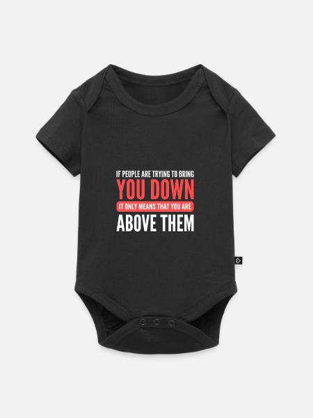 Mobbing - Baby Premium Kurzarmbody - Schwarz