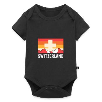 Suisse - Body à manches courtes Premium Bébé - noir - Devant