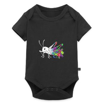Grasshopper - Baby Premium short-sleeve bodysuit - black - Front