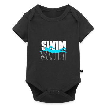 Swimming Swimmers Swimming Pool Swimming Instructors - Baby Premium short-sleeve bodysuit - black - Front