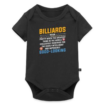 Billiards Pool Billiards Billiards Ball Billiards Cook 8Ball - Baby Premium short-sleeve bodysuit - black - Front