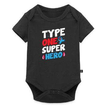Insulin Junkie Diabetic Diabetes Sugar Type 1 - Baby Premium short-sleeve bodysuit - black - Front