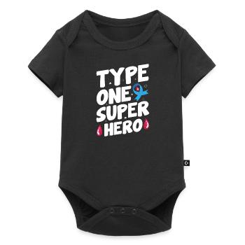 Insulin Junkie Diabetic Diabetes Sugar Type 1 - Baby Premium short-sleeve bodysuit - black - Front