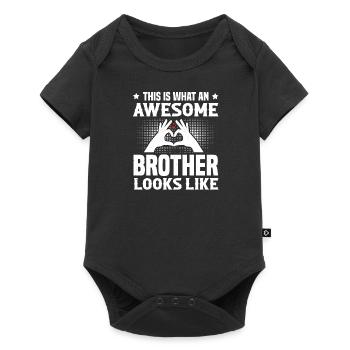 This is what a great brother looks like - Baby Premium short-sleeve bodysuit - black - Front