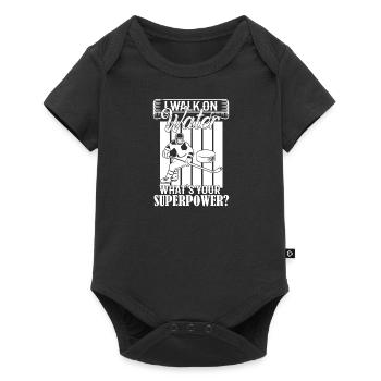 Cadeau de sport d’équipe du club de hockey sur glace - Body à manches courtes Premium Bébé - noir - Devant