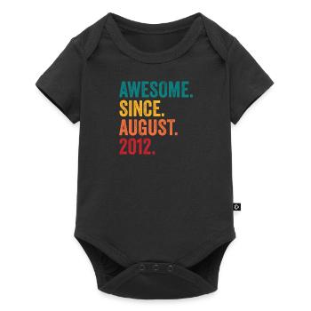 August 2012 - Birthday in August - Baby Premium short-sleeve bodysuit - black - Front