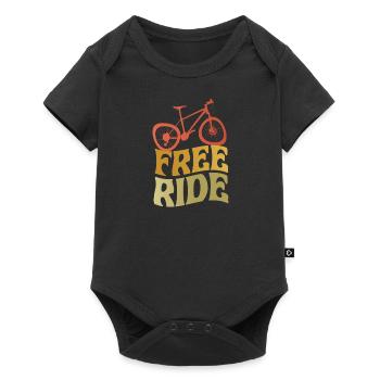 Cycopath Fahrrad E-Bike Radfahren Rennrad Fahrrad - Baby Premium Kurzarmbody - Schwarz - Vorne