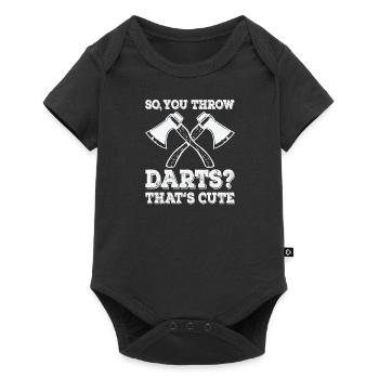 Wood Forestry Axe Throwing Axe Sport Forest - Baby Premium short-sleeve bodysuit - black - Front