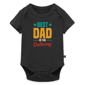 Meilleur monde Père Père Couple Couples Parents Papa papa - Body à manches courtes Premium Bébé - noir - Devant