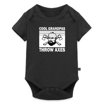 Grandpa Axe Throw Axe Throw Target Throw Axe Throw Pension - Baby Premium short-sleeve bodysuit - black - Front