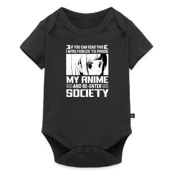 Anime Ramen Sketch Anime Ramen Gift - Baby Premium short-sleeve bodysuit - black - Front