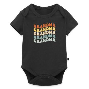 Meilleure grand-mère maman enfants petit-enfant disant cadeau - Body à manches courtes Premium Bébé - noir - Devant