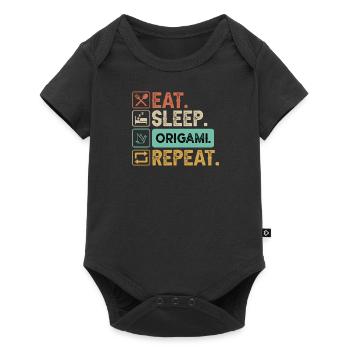 Origami Crafting Master Folding Technique Art Paper - Baby Premium short-sleeve bodysuit - black - Front