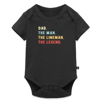 Line Fitter Electrician Overhead Line Father Papa - Baby Premium short-sleeve bodysuit - black - Front