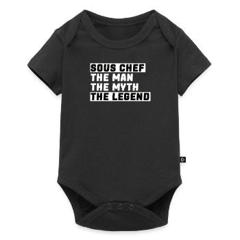 Chef Hat, Chef, Kitchen, Five stars, Gold, 5, - Baby Premium short-sleeve bodysuit - black - Front