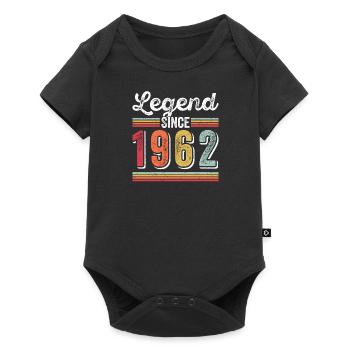 Né en 1962 Vintage Cadeau 58ème anniversaire - Body à manches courtes Premium Bébé - noir - Devant