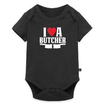 Butcher Butcher Profession Funny Saying Gift - Baby Premium short-sleeve bodysuit - black - Front