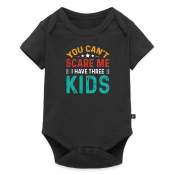 J’ai trois enfants papa maman cadeau - Body à manches courtes Premium Bébé - noir - Devant