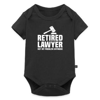 Lawyer Lawyers Anwaelte Lawyer Pension Retirement - Baby Premium short-sleeve bodysuit - black - Front