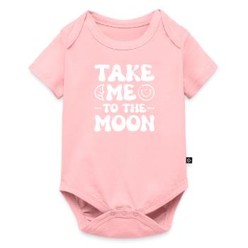 Lune / Croissant - Body à manches courtes Premium Bébé - rose - Devant