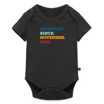 Birthday November 1992 Born Year of birth - Baby Premium short-sleeve bodysuit - black - Front