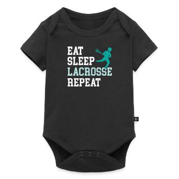 Lacrosse players play Lacrosse Relax Lacrosse - Baby Premium short-sleeve bodysuit - black - Front