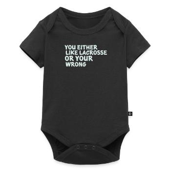 Lacrosse players play Lacrosse Relax Lacrosse - Baby Premium short-sleeve bodysuit - black - Front