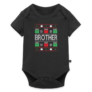 Cadeau de Noël Brother Partenaire Look - Body à manches courtes Premium Bébé - noir - Devant
