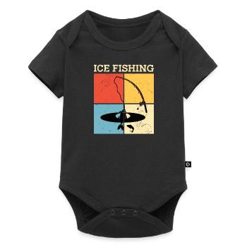 Pêche sur glace Pêche sur glace Pêche sur glace - Body à manches courtes Premium Bébé - noir - Devant
