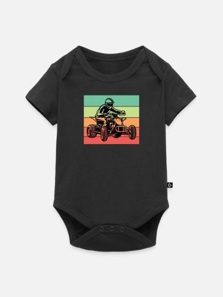 ATV Quad Offroad - Baby Premium Kurzarmbody - Schwarz