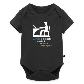 Cadeau de programmeur développeur de logiciels - Body à manches courtes Premium Bébé - noir - Devant