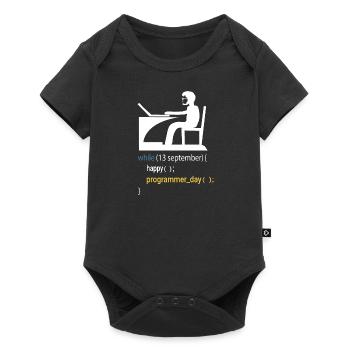 Cadeau de programmeur développeur de logiciels - Body à manches courtes Premium Bébé - noir - Devant