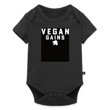 Aliments végétaux Légumes végétaliens Changement climatique sain - Body à manches courtes Premium Bébé - noir - Devant