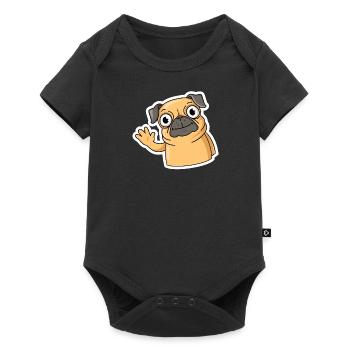 Cute Pug Life Puppy Dog Owner Pug Love - Baby Premium short-sleeve bodysuit - black - Front