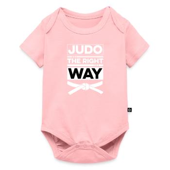 Asian Martial Arts Judoka Judo Fighter Geshenk - Baby Premium short-sleeve bodysuit - rose - Front
