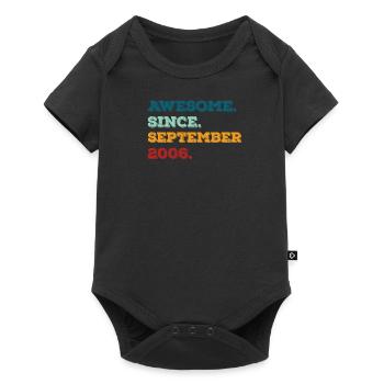 Birthday September 2006 Born Year of birth - Baby Premium short-sleeve bodysuit - black - Front