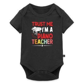 Pianist Piano Player Piano Piano Teacher - Baby Premium short-sleeve bodysuit - black - Front