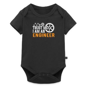 Engineer Brain Mechanical Engineering Electrical Engineering Math - Baby Premium short-sleeve bodysuit - black - Front