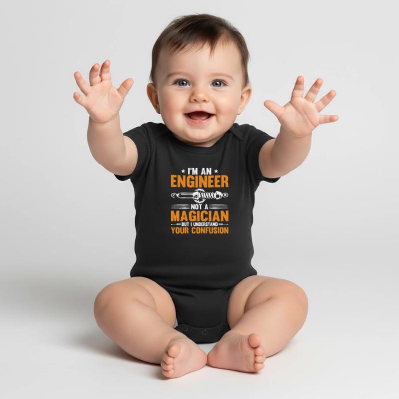 Engineer Brain Mechanical Engineering Electrical Engineering Math Baby Premium short-sleeve bodysuit