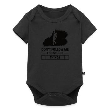 Climbing Climbing Solo Climbing Women - Baby Premium short-sleeve bodysuit - black - Front