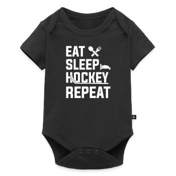 Cadeau sportif d’équipe du club de hockey sur glace - Body à manches courtes Premium Bébé - noir - Devant